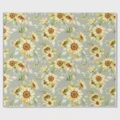 Blumenmuster-Wrapper Geschenkpapier (Flach)