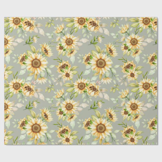 Blumenmuster-Wrapper Geschenkpapier (Flach)