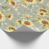 Blumenmuster-Wrapper Geschenkpapier (Ecke)