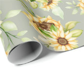 Blumenmuster-Wrapper Geschenkpapier (Rolleneckpunkt)
