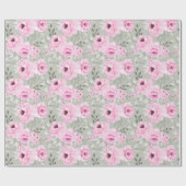 Blumenmuster-Wrapper Geschenkpapier (Flach)