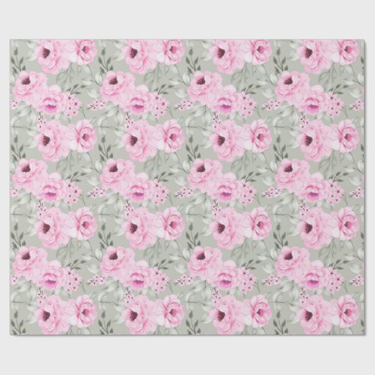 Blumenmuster-Wrapper Geschenkpapier (Flach)