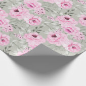 Blumenmuster-Wrapper Geschenkpapier (Ecke)