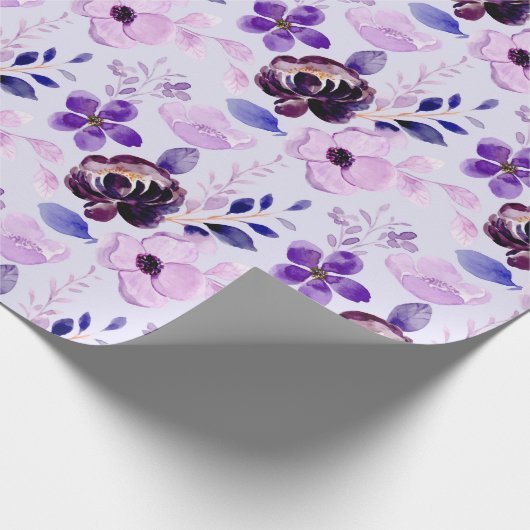 Blumenmuster-Wrapper Geschenkpapier (Ecke)