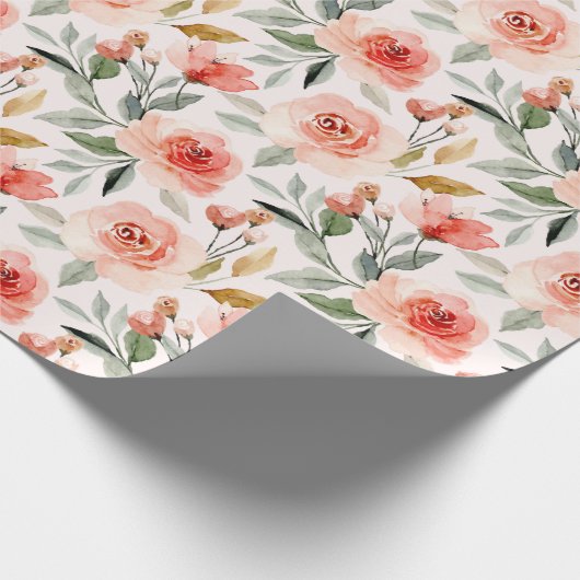 Blumenmuster-Wrapper Geschenkpapier (Ecke)