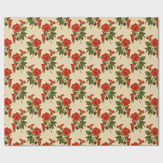 Blumenmuster-Wrapper Geschenkpapier (Flach)