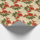 Blumenmuster-Wrapper Geschenkpapier (Ecke)