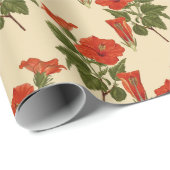 Blumenmuster-Wrapper Geschenkpapier (Rolleneckpunkt)