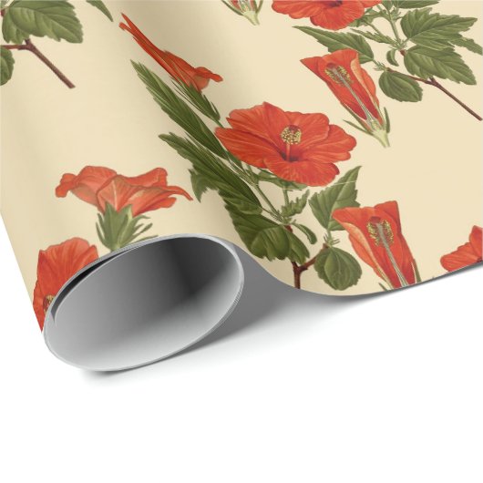 Blumenmuster-Wrapper Geschenkpapier (Rolleneckpunkt)