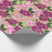Blumenmuster-Wrapper Geschenkpapier (Ecke)