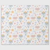 Blumenmuster-Wrapper Geschenkpapier (Flach)