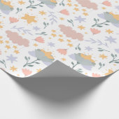 Blumenmuster-Wrapper Geschenkpapier (Ecke)