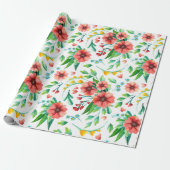 Blumenmuster-Wrapper Geschenkpapier (Ungerollt)