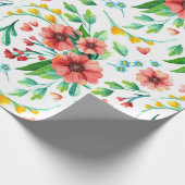 Blumenmuster-Wrapper Geschenkpapier (Ecke)