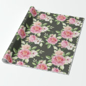 Blumenmuster-Wrapper Geschenkpapier (Ungerollt)