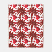 Blumenmuster-Wurfdecke Fleecedecke (Vorderseite)