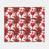 Blumenmuster-Wurfdecke Fleecedecke (Vorderseite (Horizontal))