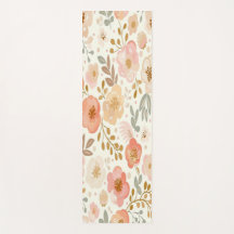 Blumenmuster Yoga Mat