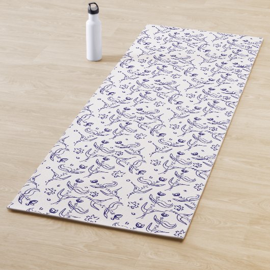 Blumenmuster Yogamatte (Beispiel)
