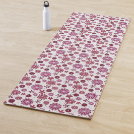 Blumenmuster Yogamatte