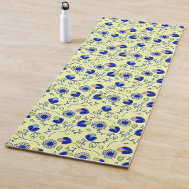 Blumenmuster Yogamatte