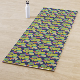 Blumenmuster Yogamatte