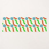 Blumenmuster Yogamatte (Vorderseite (Horizontal))