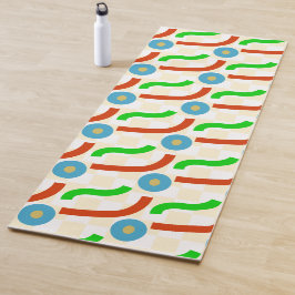 Blumenmuster Yogamatte