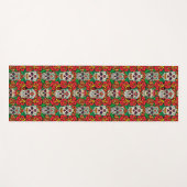 Blumenmuster Yogamatte (Vorderseite (Horizontal))