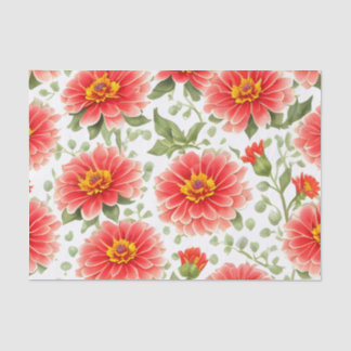 Blumenmuster Zinnia-Blume Seidenpapier