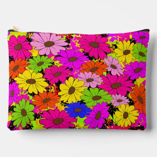 Blumenmuster Zubehörtasche (Vorderseite)