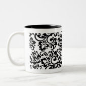 Blumenmuster Zweifarbige Tasse (Links)