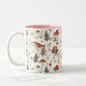 Blumenmuster Zweifarbige Tasse (Links)