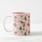 Blumenmuster Zweifarbige Tasse (Links)