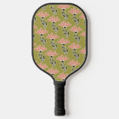 Blumenmusterdesign pickleball schläger (Vorderseite)