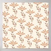 Blumenmusterdesign  poster (Vorne)