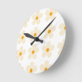 Blumenmusterdesign runde wanduhr (Winkel)