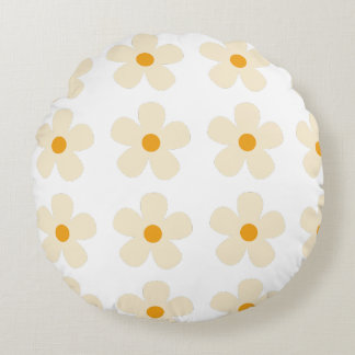Blumenmusterdesign  rundes kissen