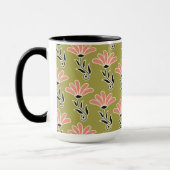 Blumenmusterdesign tasse (Links)