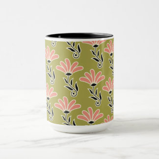 Blumenmusterdesign tasse