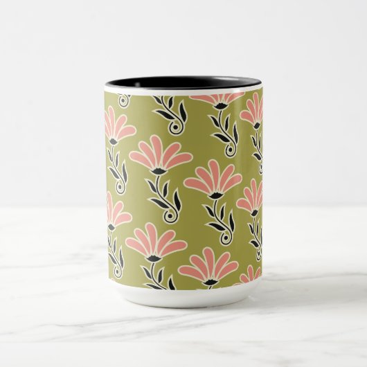 Blumenmusterdesign tasse (Zentrum)