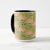Blumenmusterdesign tasse (Vorderseite Links)