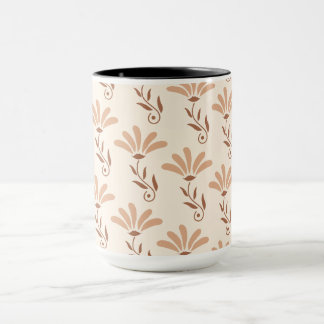 Blumenmusterdesign tasse