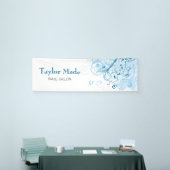 Blumenmusterfahne Banner (Messeveranstaltung)