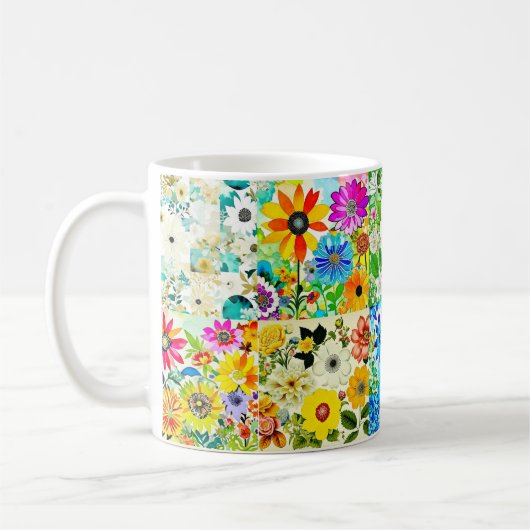 BlumenmusterKunstvoll wandern im Blume Kaffeetasse (Links)