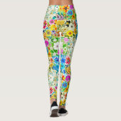 BlumenmusterKunstvoll wandern im Blume Leggings (Rückseite)
