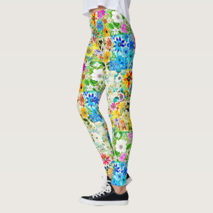 BlumenmusterKunstvoll wandern im Blume Leggings