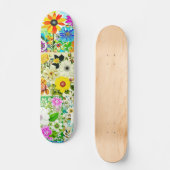 BlumenmusterKunstvoll wandern im Blume Skateboard (Vorderseite)