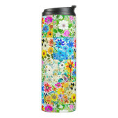 BlumenmusterKunstvoll wandern im Blume Thermosbecher (Nach links gedreht)