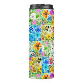 BlumenmusterKunstvoll wandern im Blume Thermosbecher (Rückseite)